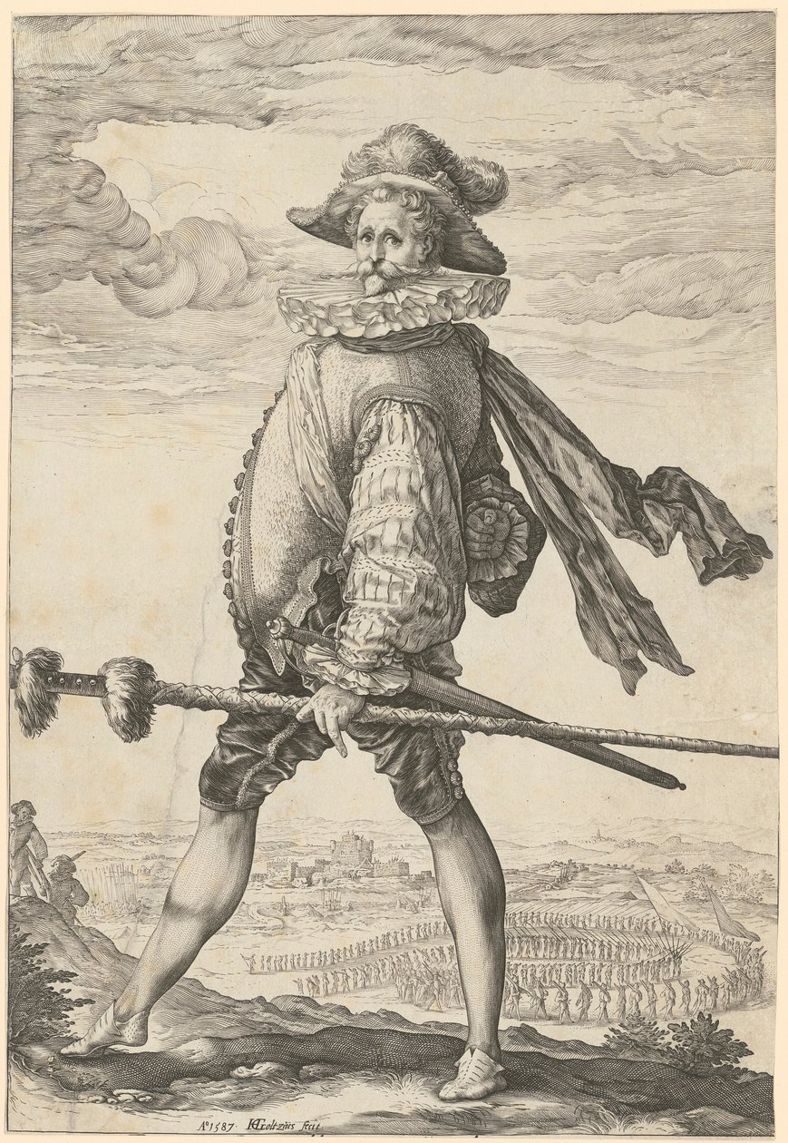 Capitán de infantería de Hendrick Goltzius