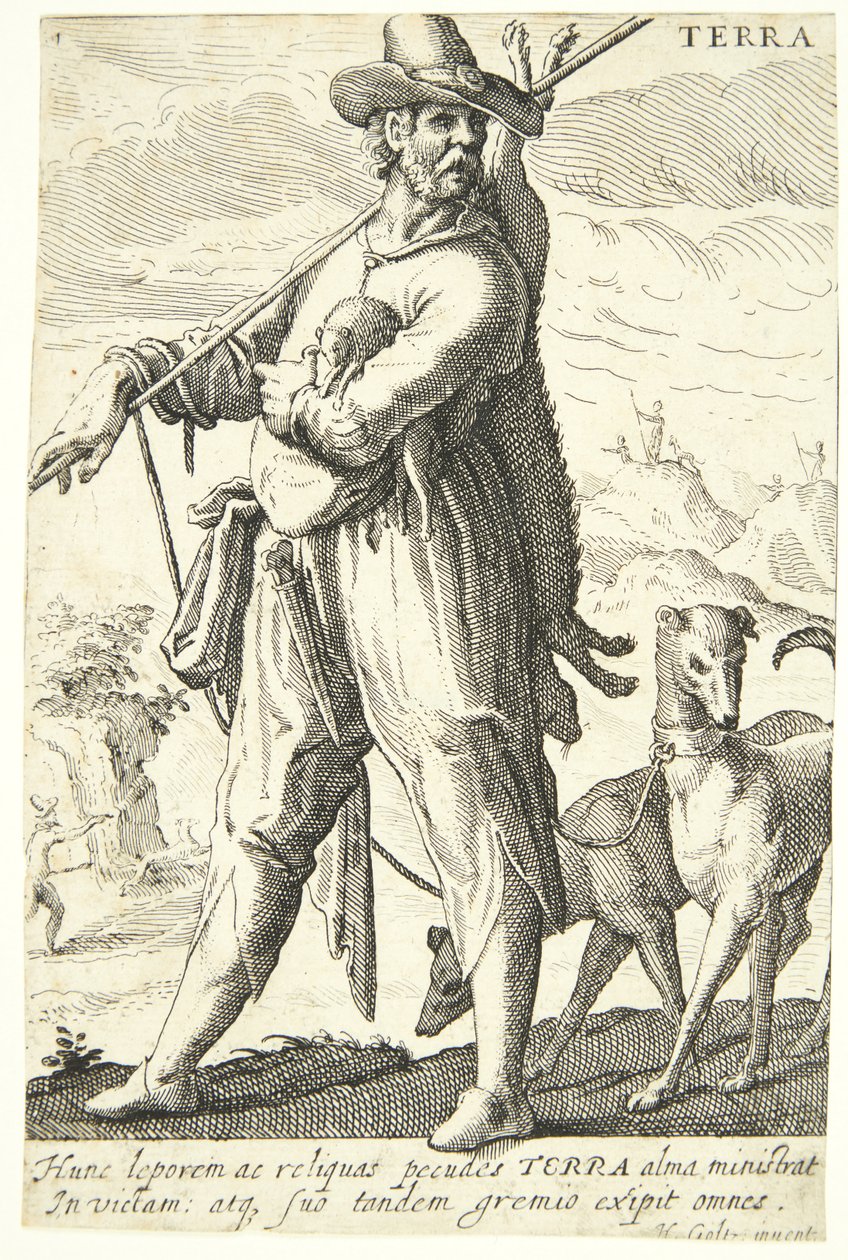 Jord (Tierra) de Hendrick Goltzius