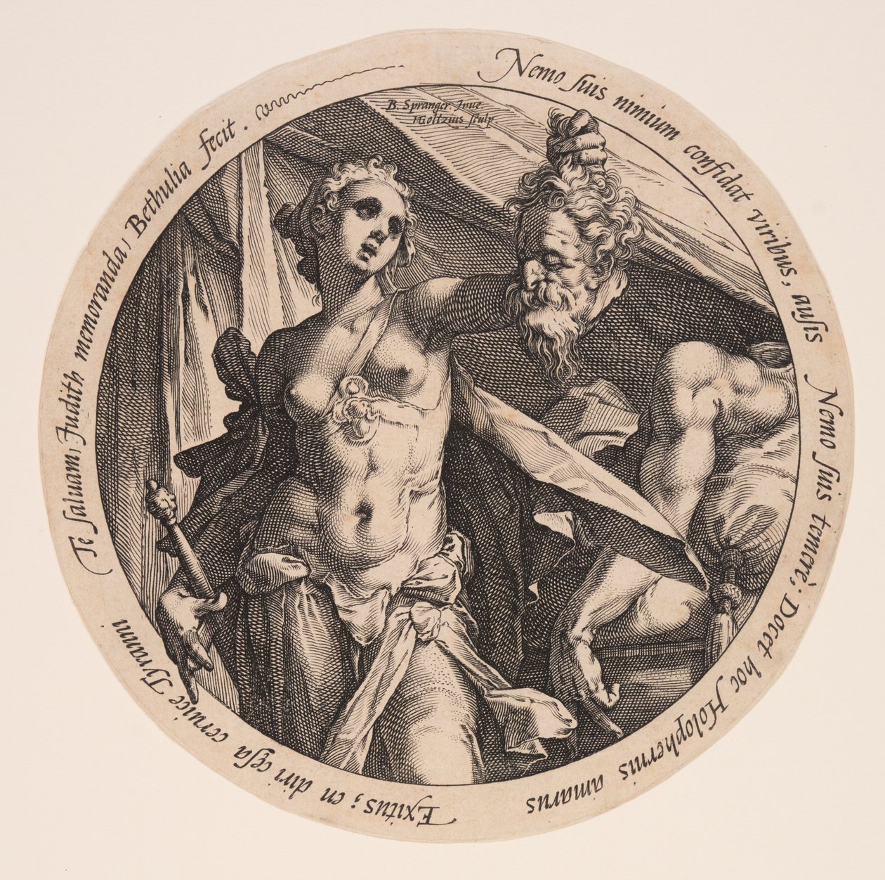 Judith con la cabeza de Holofernes de Hendrick Goltzius