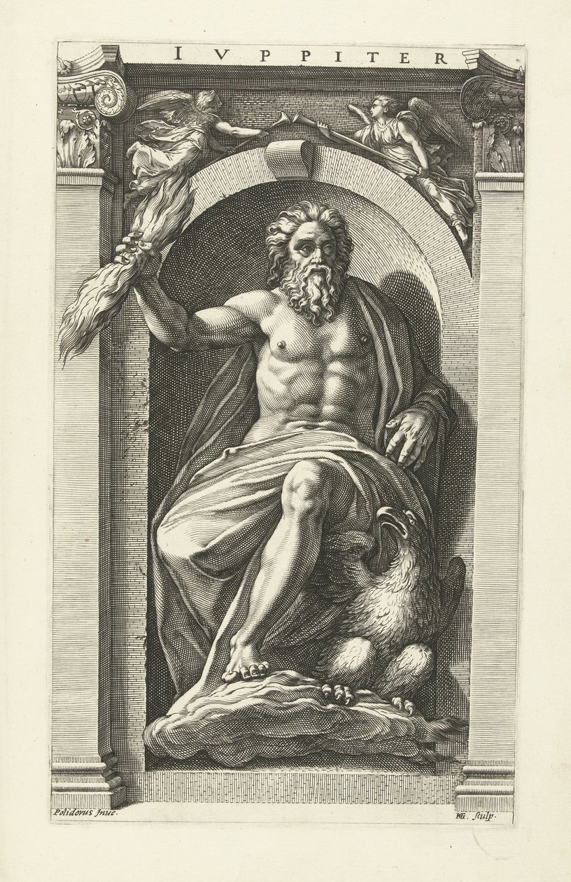 Júpiter Júpiter (título sobre el objeto) Ocho dioses clásicos (título de la serie) de Hendrick Goltzius