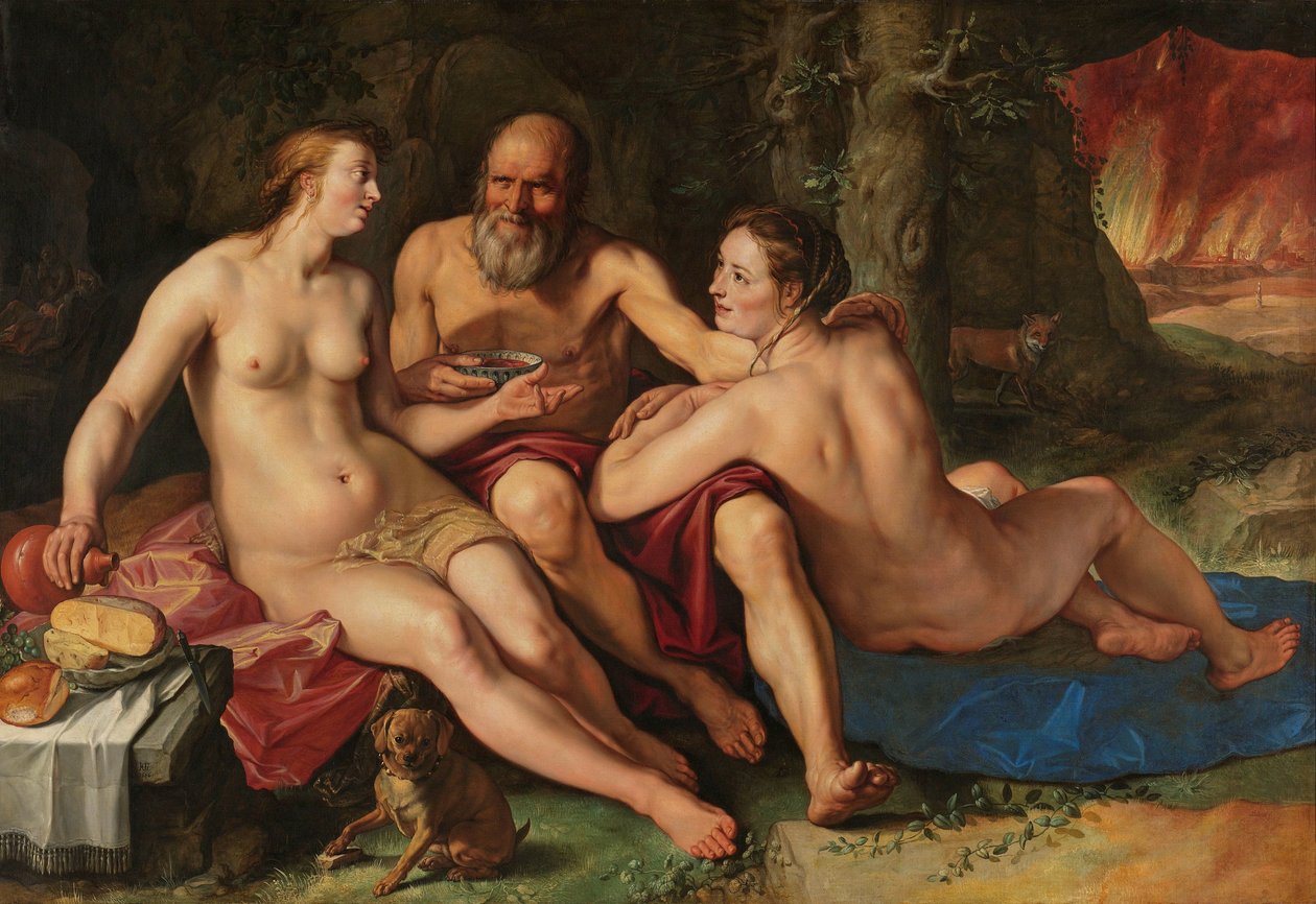 Lot y sus hijas
Loth y sus hijas de Hendrick Goltzius