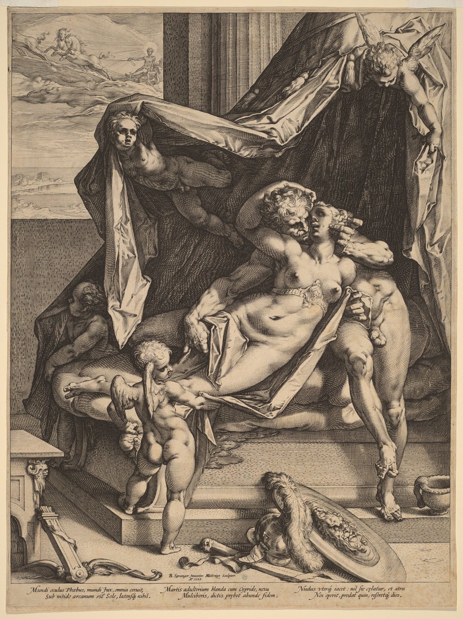 Marte y Venus de Hendrick Goltzius