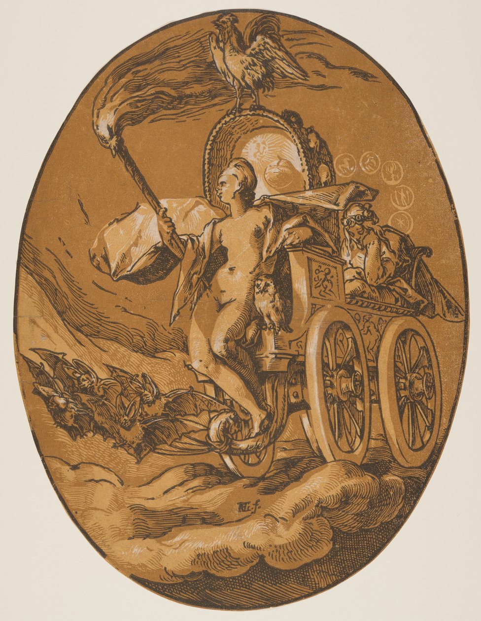 Nox, de Las Deidades de Hendrick Goltzius