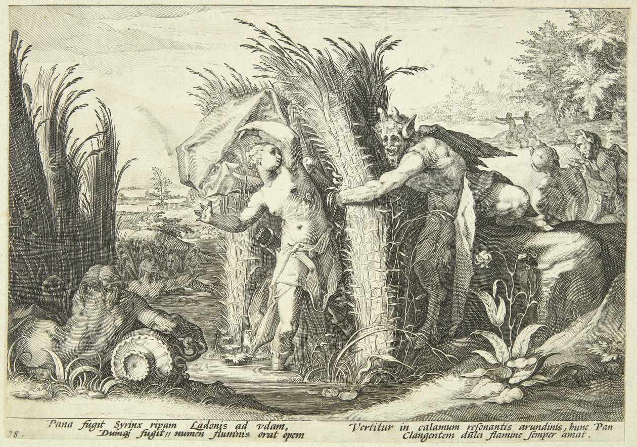 Pan y Siringa de Hendrick Goltzius