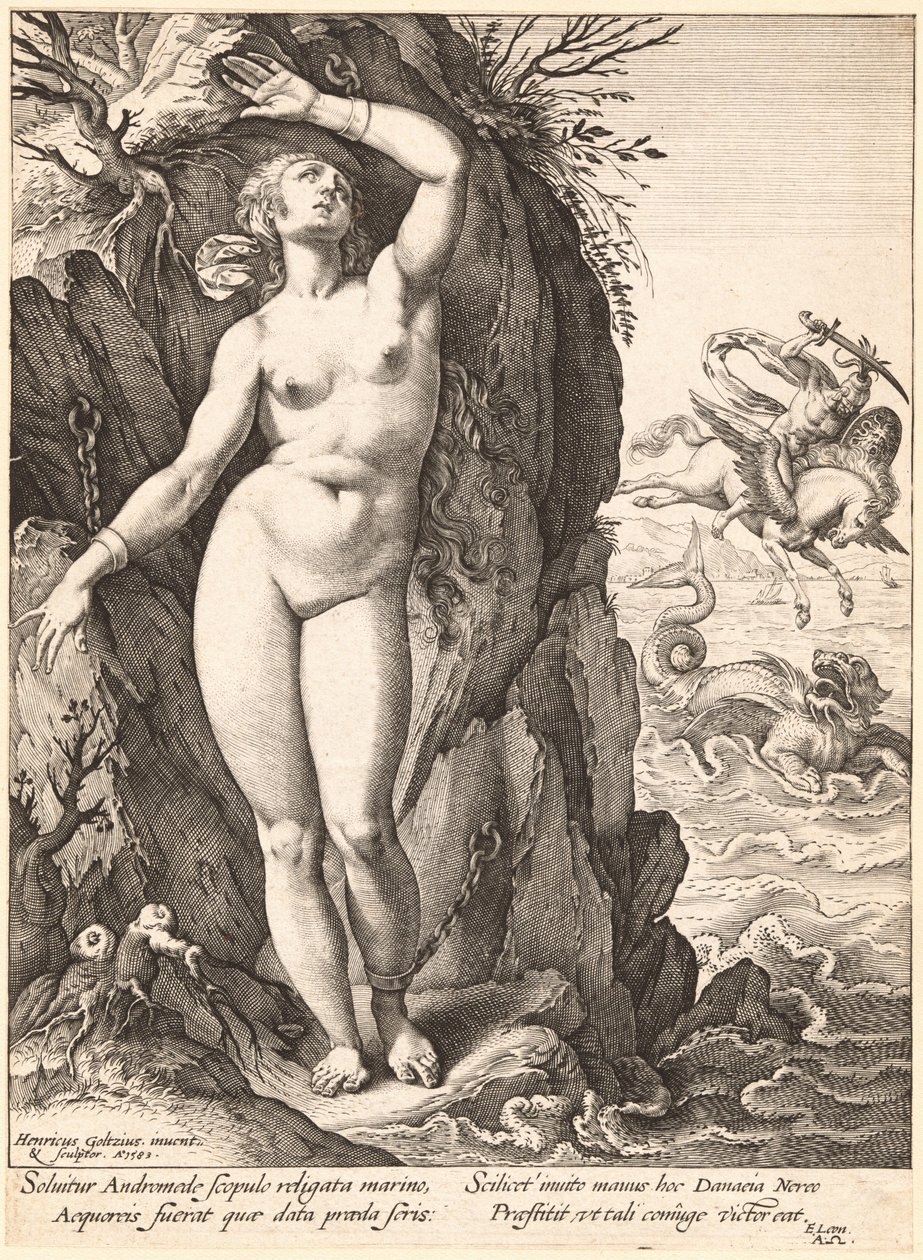Perseo liberando a Andrómeda de Hendrick Goltzius