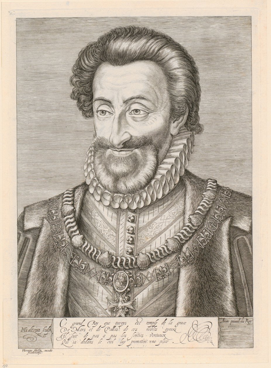Retrato de Enrique IV, rey de Francia de Hendrick Goltzius