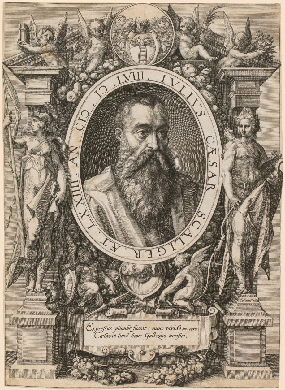 Retrato de Julio César Scaliger de Hendrick Goltzius