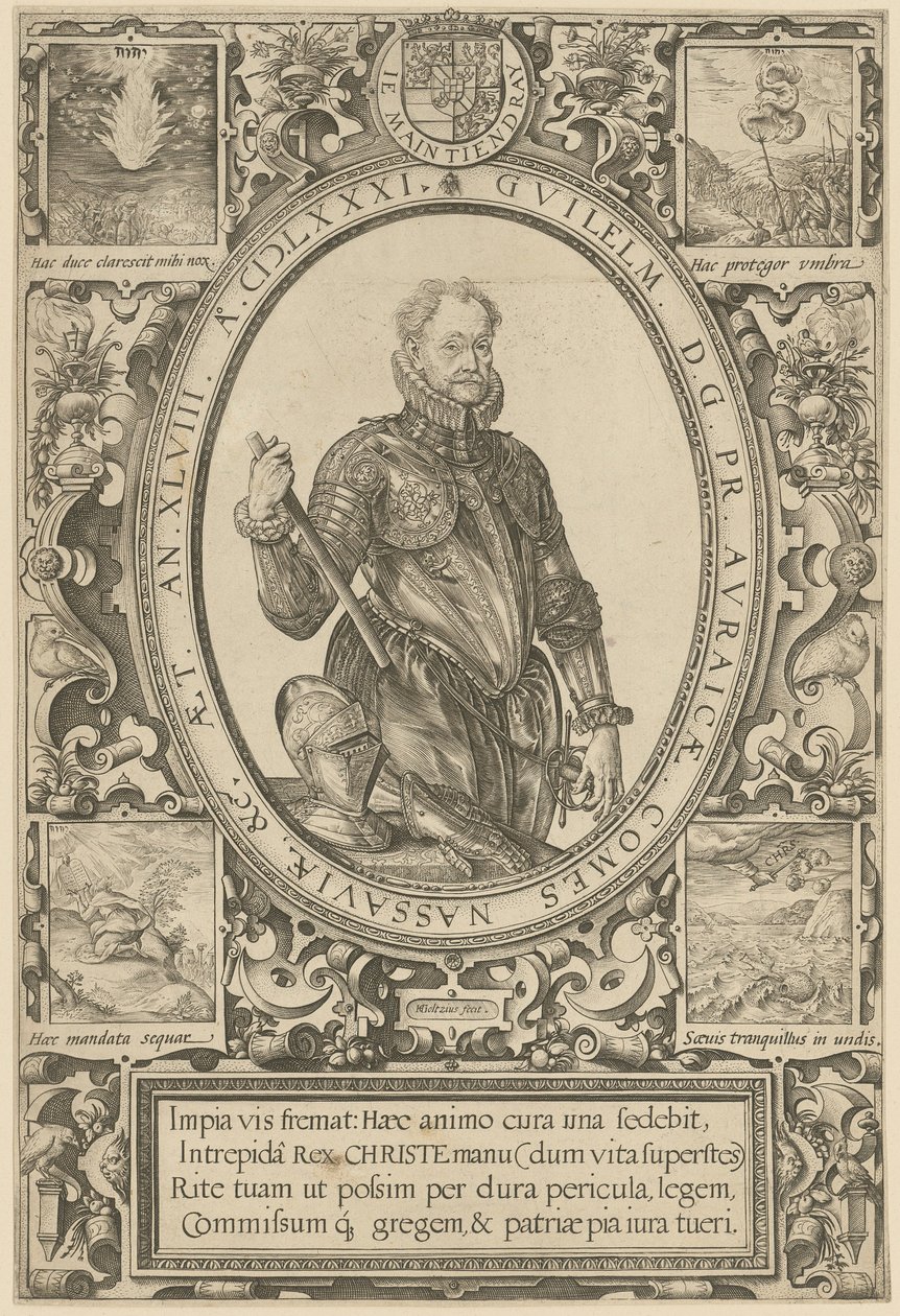 Retrato de Guillermo I de Orange de Hendrick Goltzius
