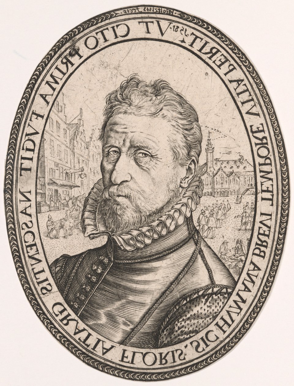 Retrato de Albert Fransz. Schatter de Hendrick Goltzius