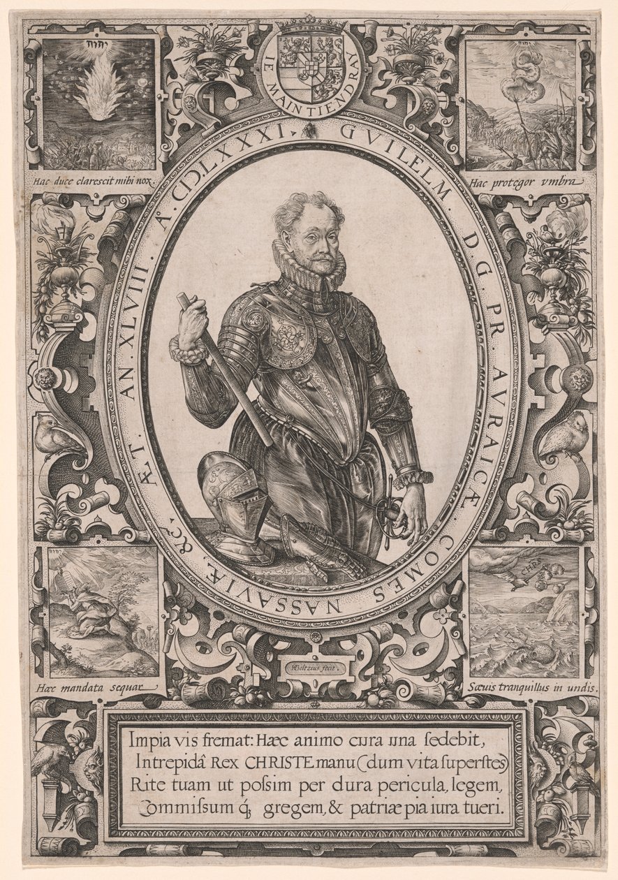 Retrato de Guillermo de Orange de Hendrick Goltzius