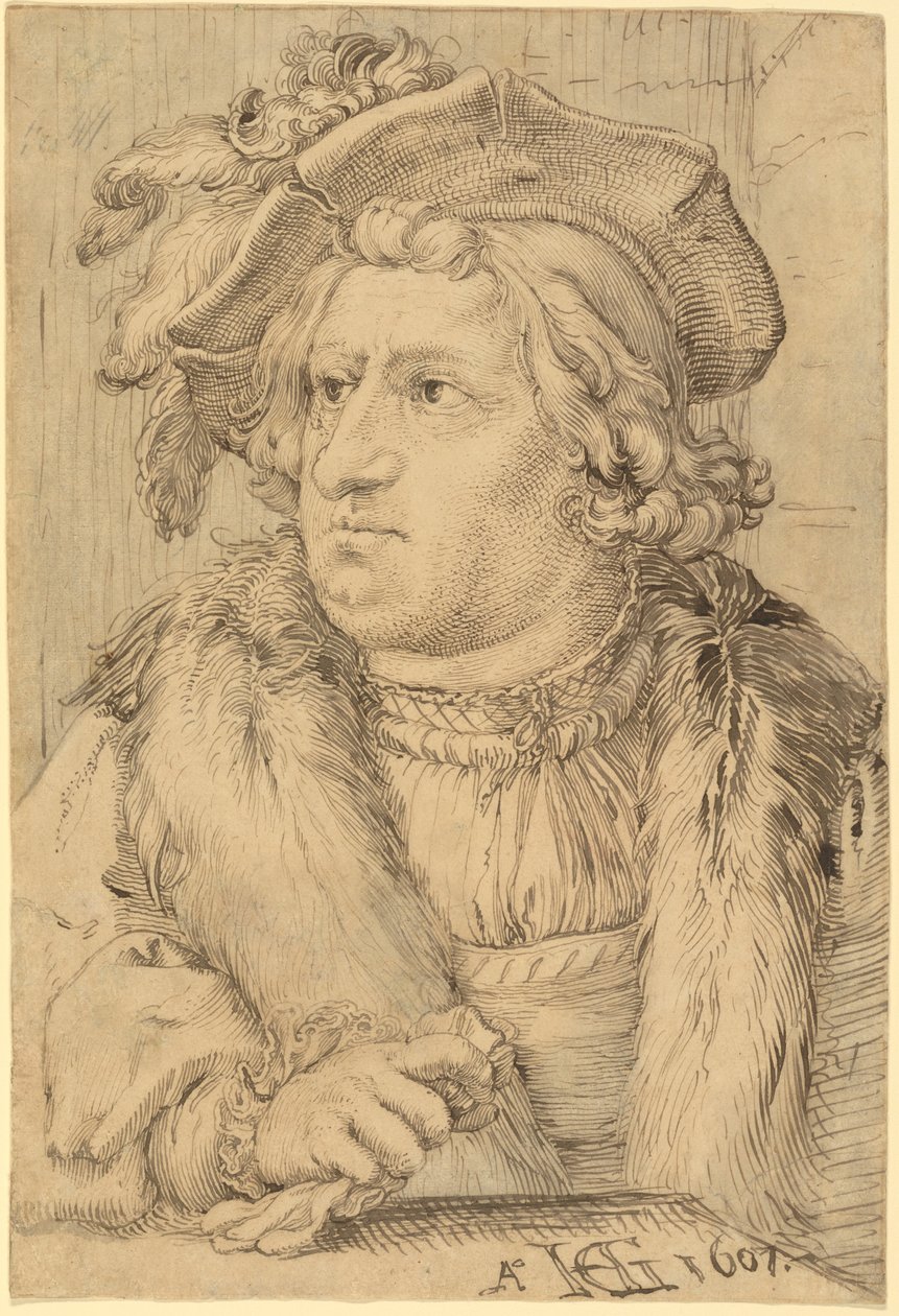 Retrato de un hombre de Hendrick Goltzius
