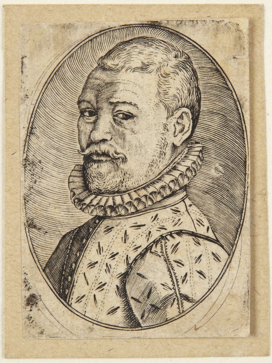 Retrato de un hombre vuelto hacia la izquierda de Hendrick Goltzius