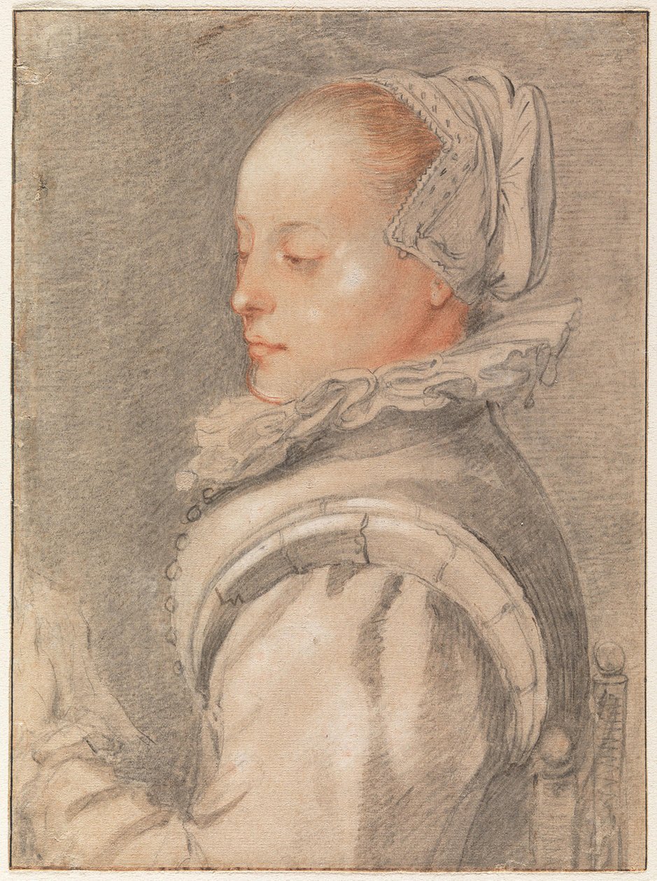 Retrato de una mujer joven de Hendrick Goltzius