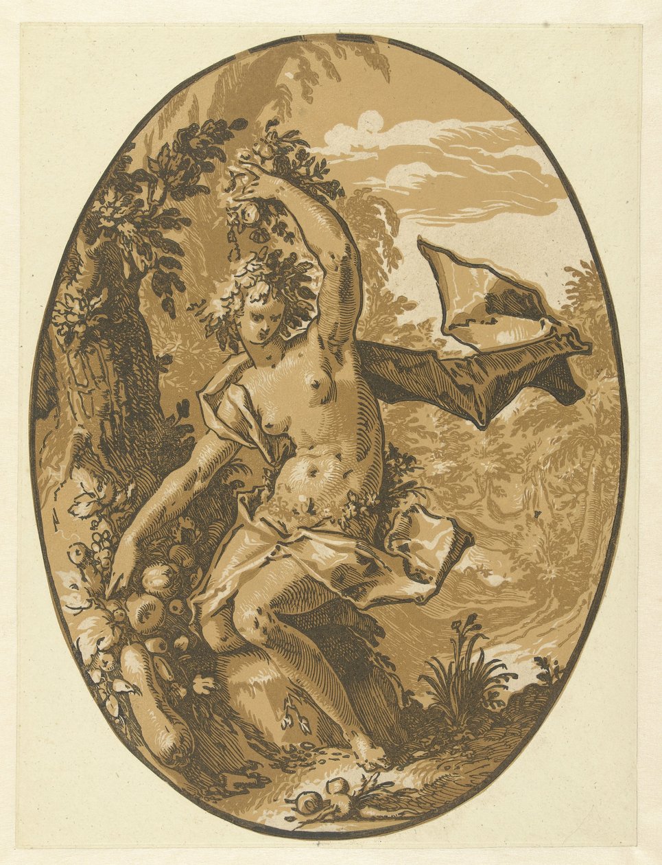 Proserpina Dioses y diosas (título de la serie) de Hendrick Goltzius