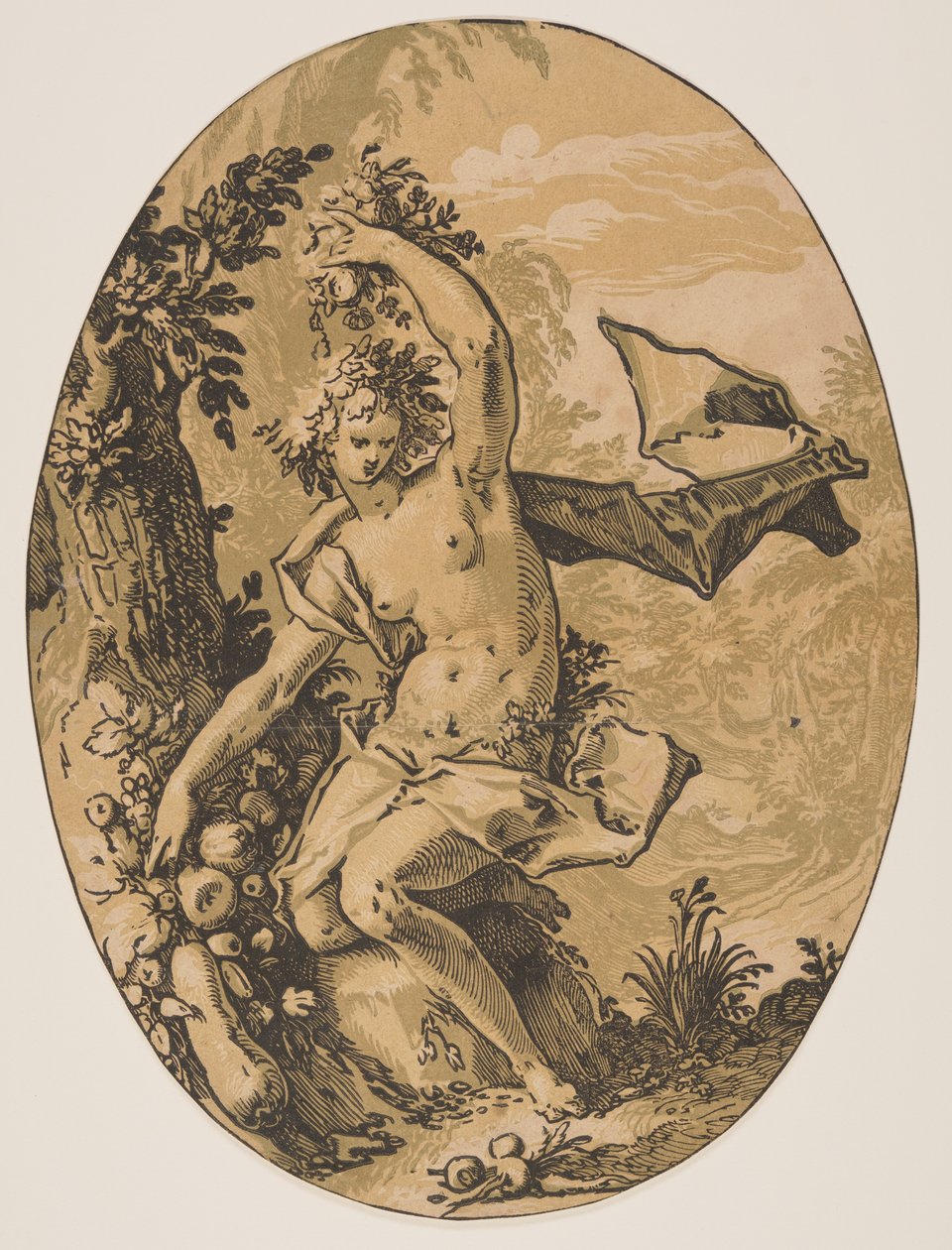 Proserpina, de Las Deidades de Hendrick Goltzius