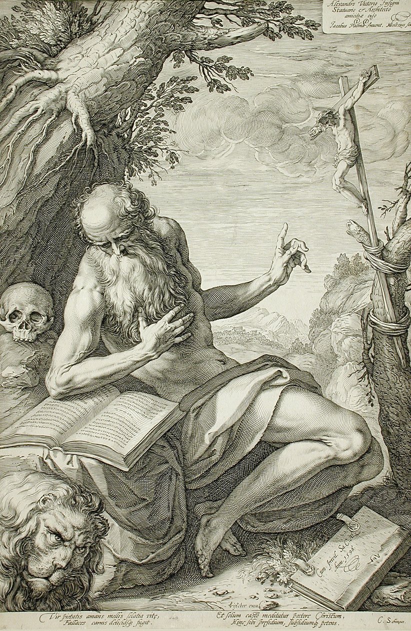 San Jerónimo de Hendrick Goltzius