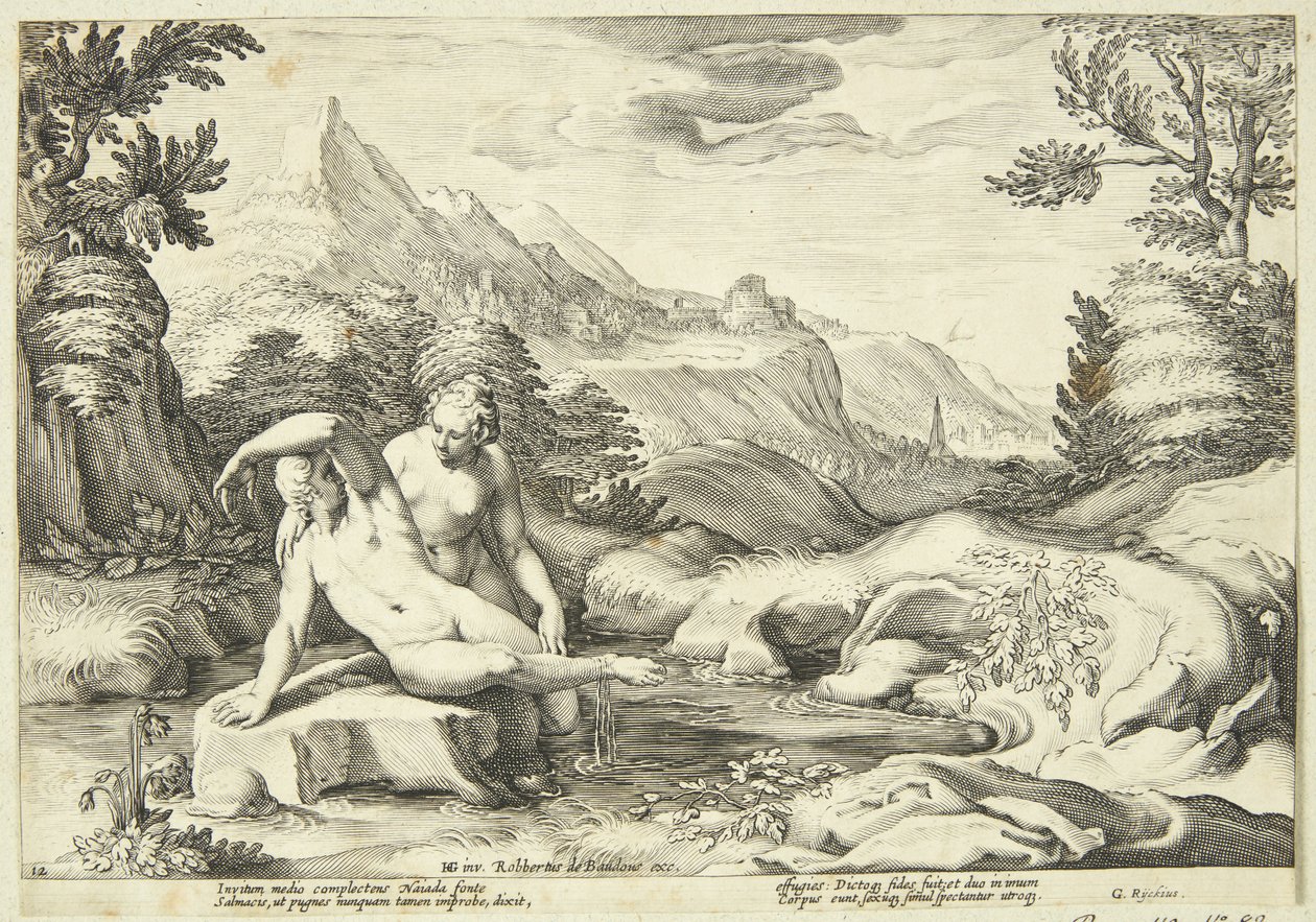 Salmacis y Hermafrodito de Hendrick Goltzius
