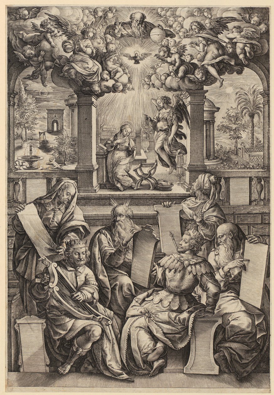 Seis profetas de la Anunciación de Hendrick Goltzius