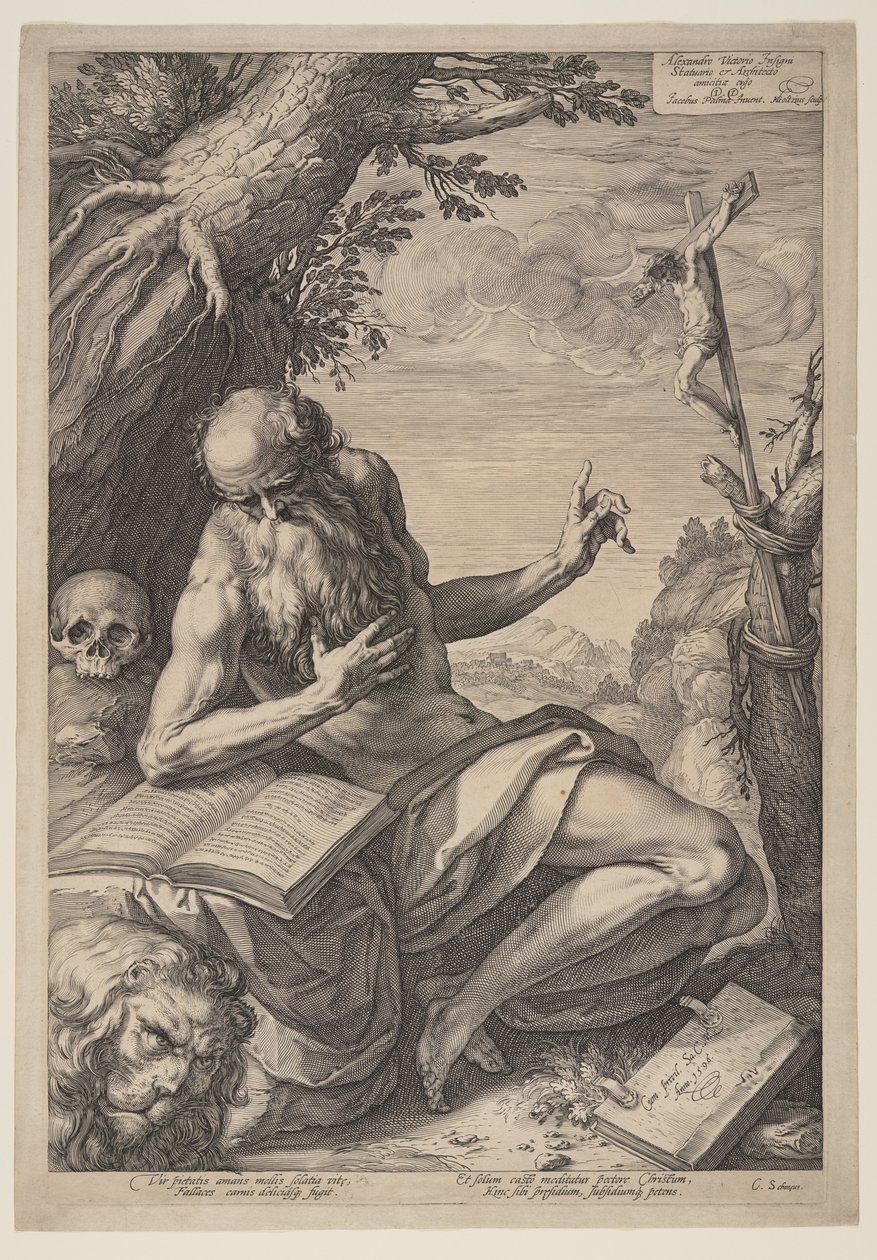 San Jerónimo de Hendrick Goltzius