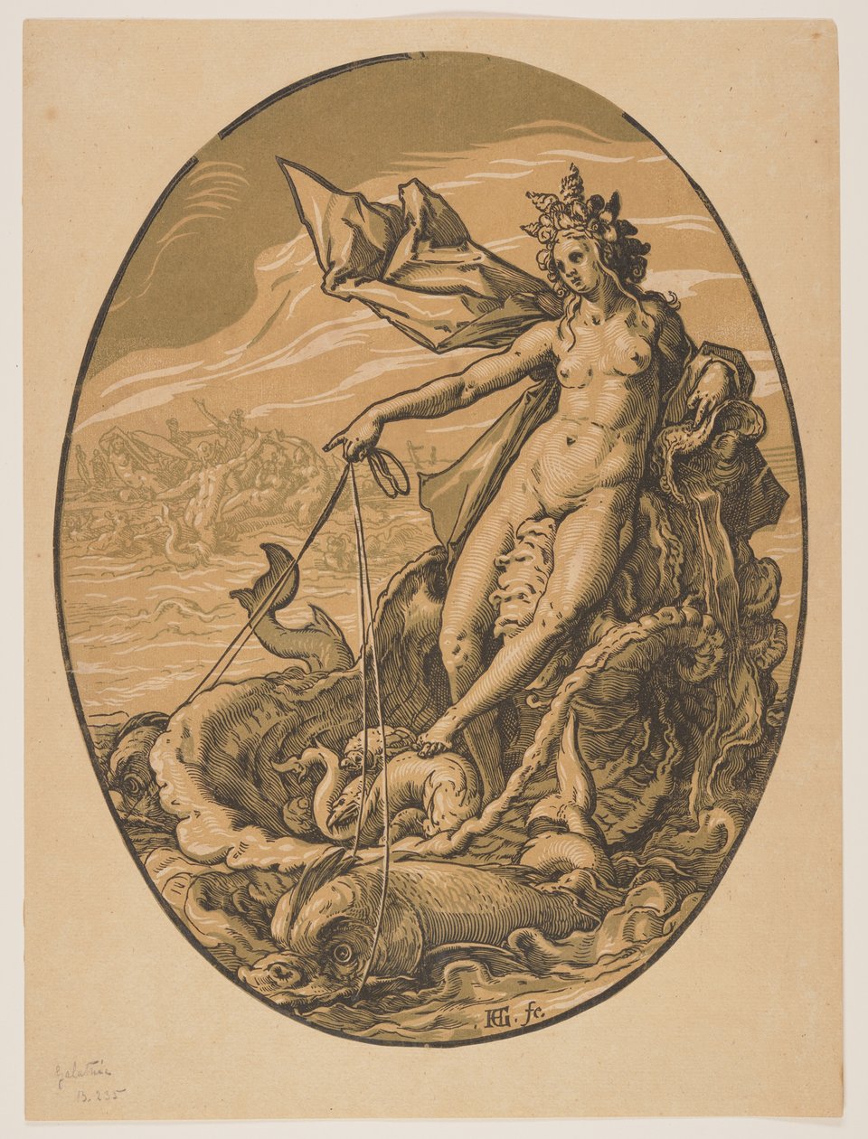 Tetis, de Las Deidades de Hendrick Goltzius