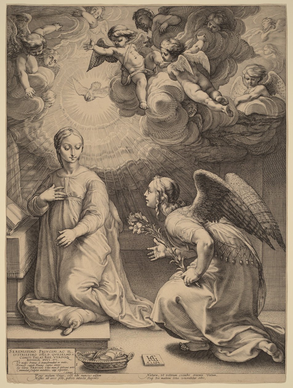 La Anunciación de Hendrick Goltzius
