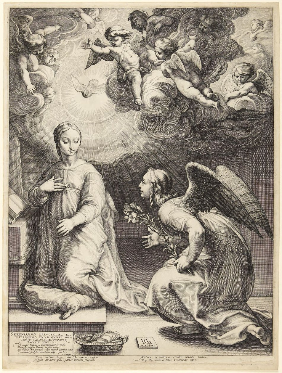 La Anunciación de Hendrick Goltzius