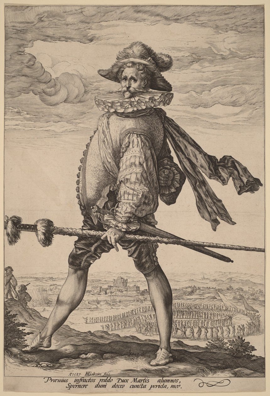 El capitán de infantería de Hendrick Goltzius