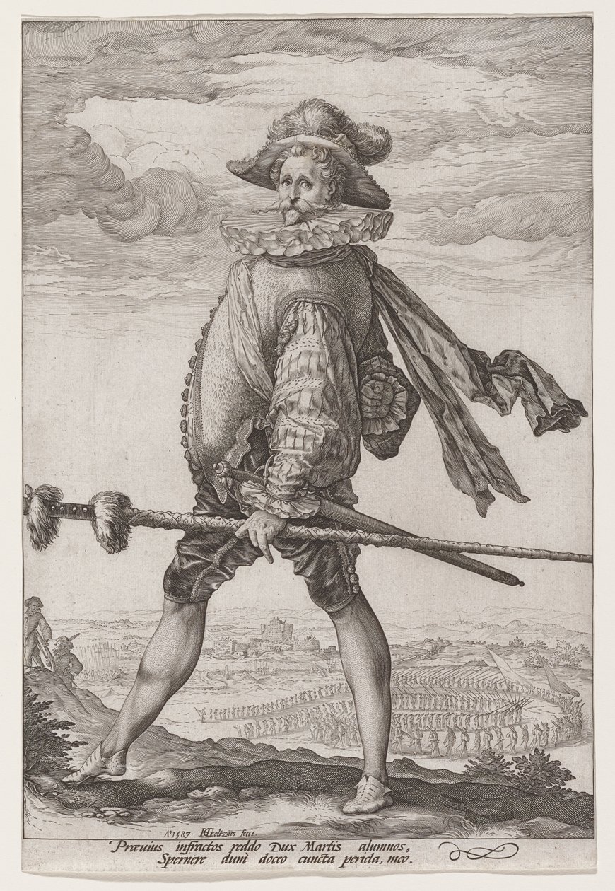 El capitán de infantería de Hendrick Goltzius