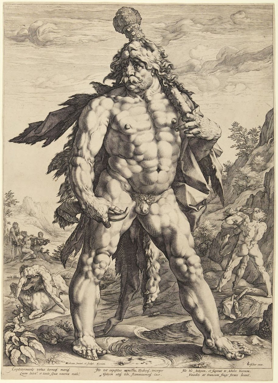El gran Hércules, o «Knollenman» de Hendrick Goltzius