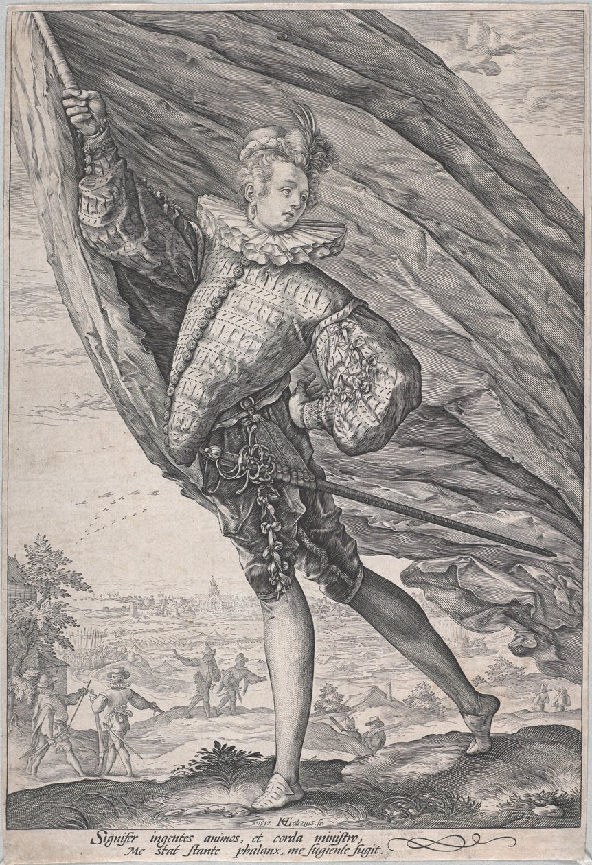 El gran portaestandarte de Hendrick Goltzius