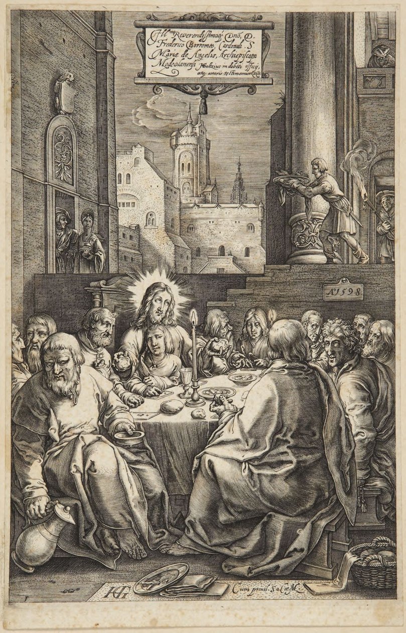 La Última Cena de Hendrick Goltzius