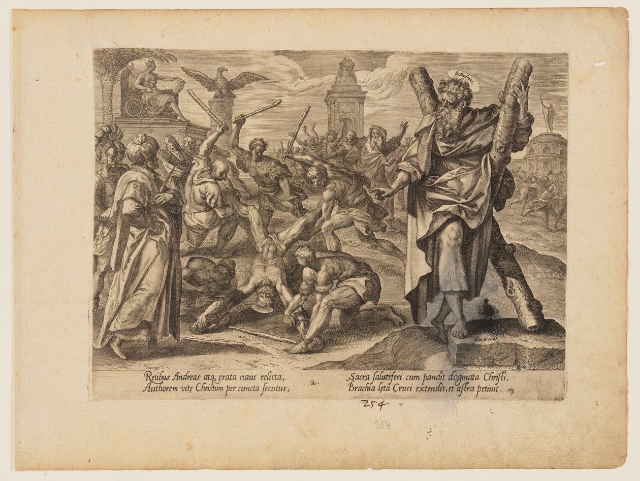 El martirio de San Andrés, de El martirio de Cristo y de los Apóstoles de Hendrick Goltzius