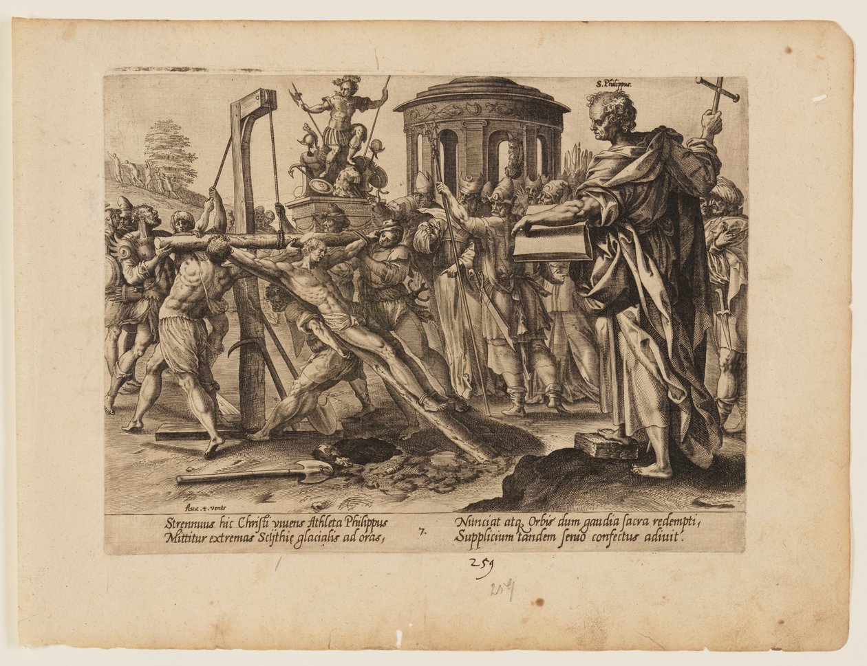 El martirio de San Felipe, de El martirio de Cristo y de los Apóstoles de Hendrick Goltzius