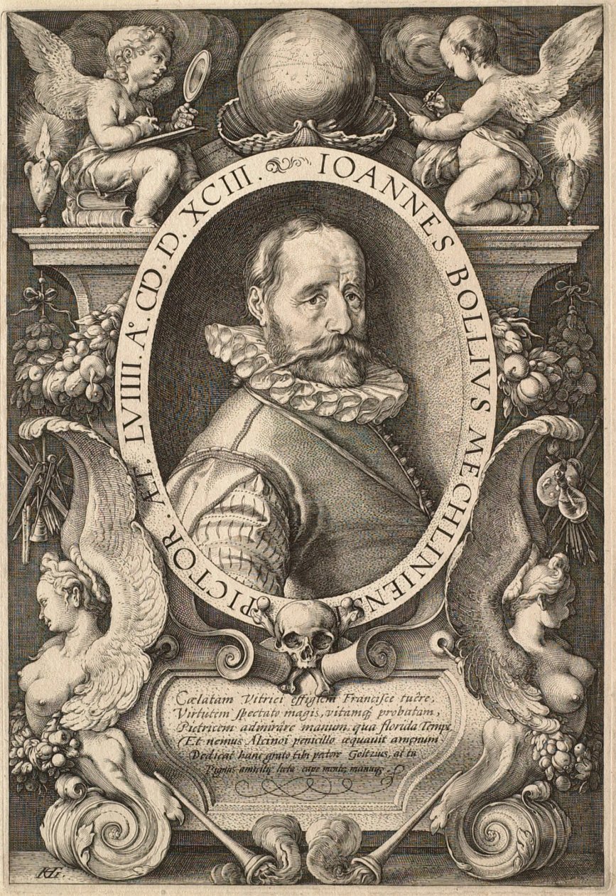 El pintor Hans Bol (1534-1593) de Hendrick Goltzius