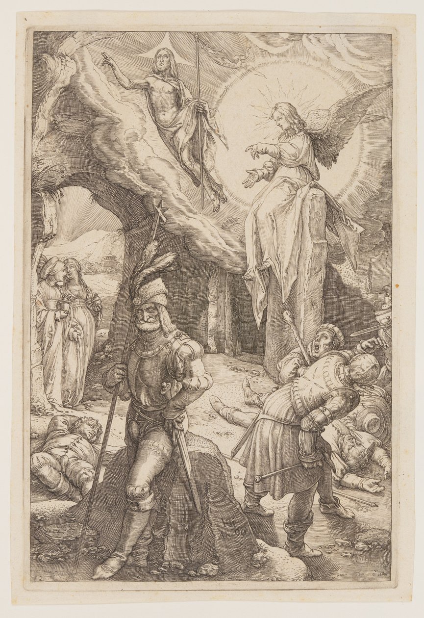 La Resurrección, de La Pasión de Hendrick Goltzius