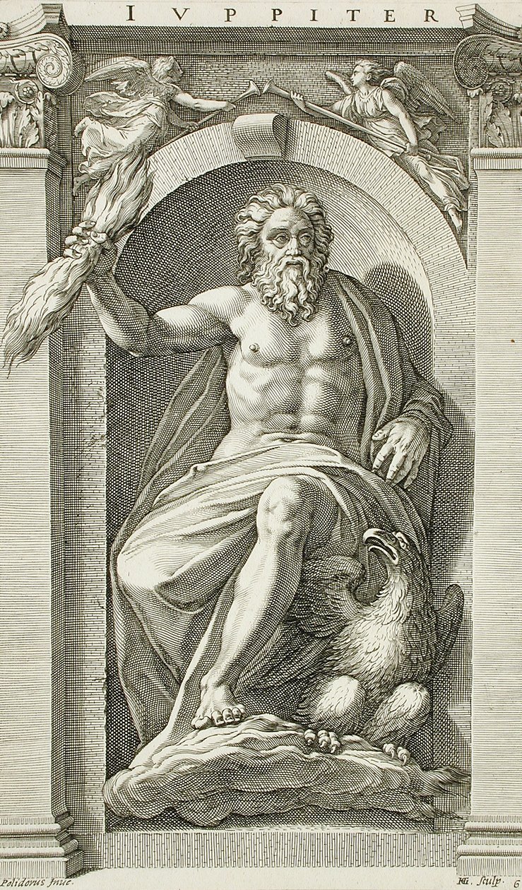 La serie de los dioses antiguos de Hendrick Goltzius