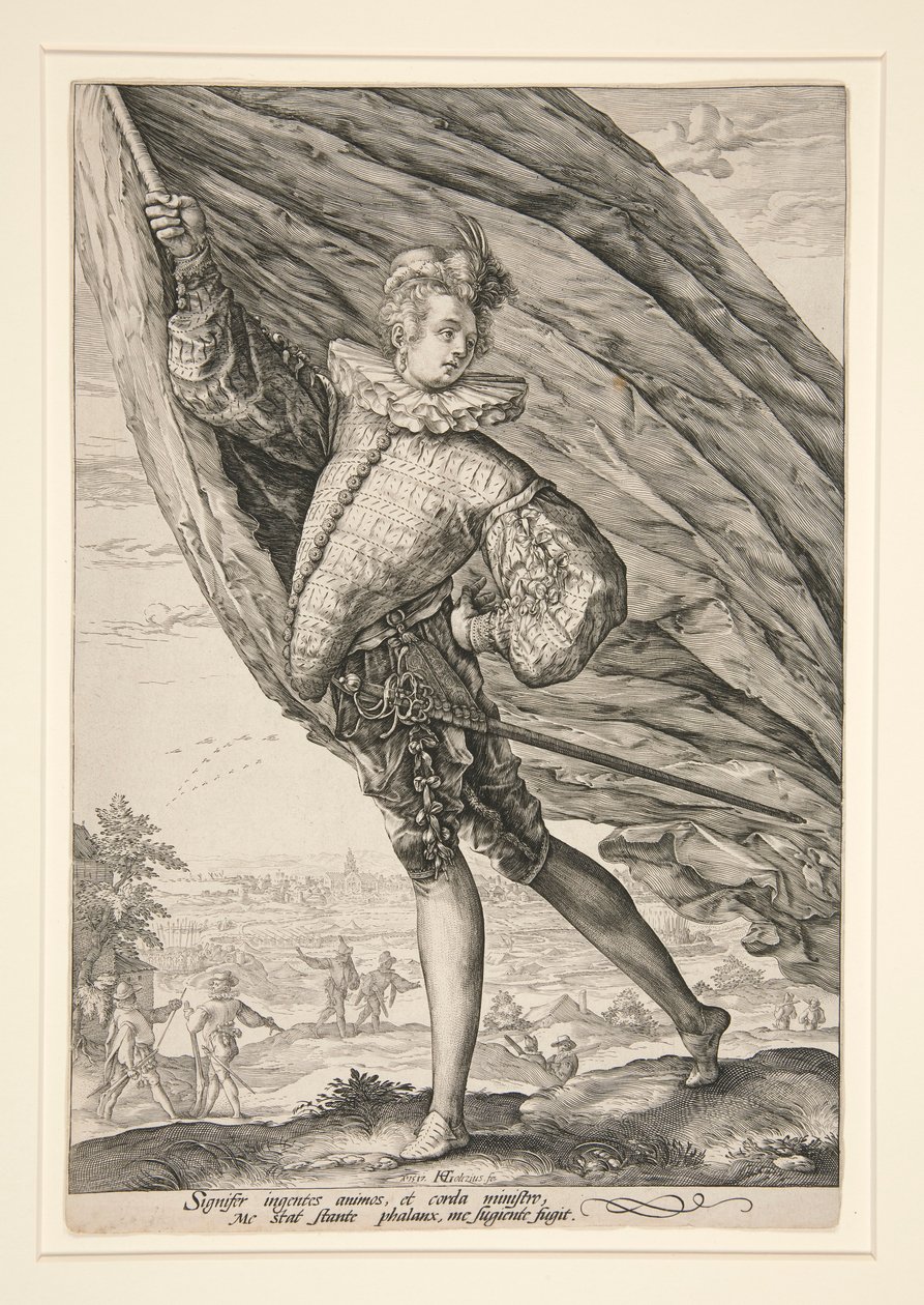 La abanderada, giró a la izquierda. de Hendrick Goltzius