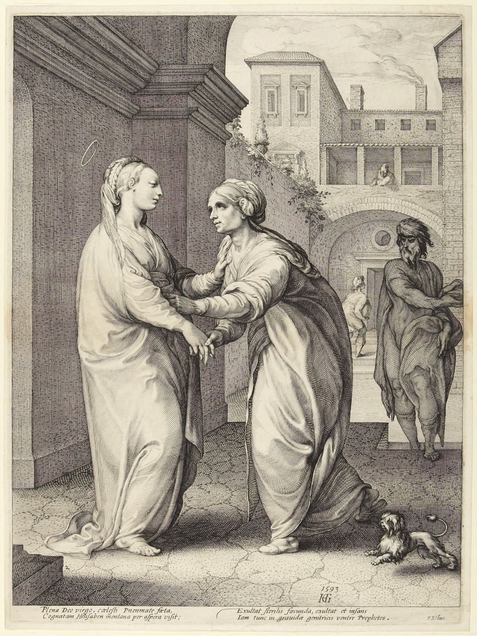 La Visitación de Hendrick Goltzius