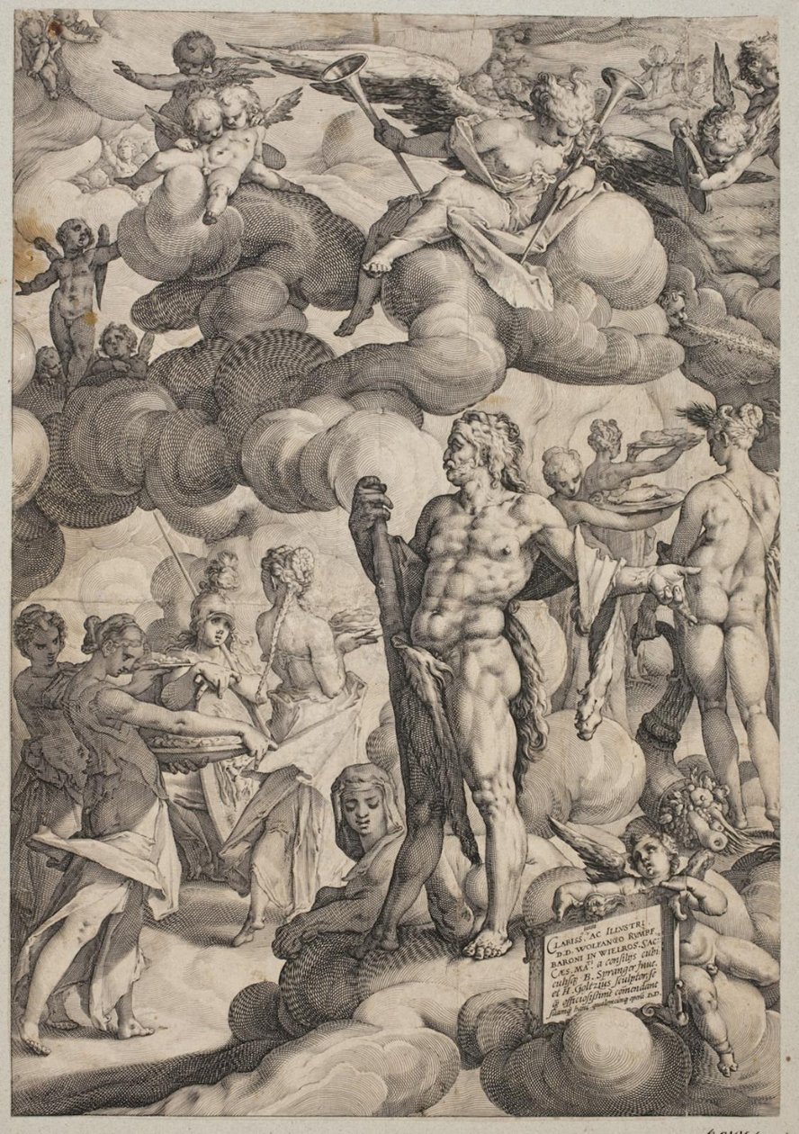 La boda de Cupido y Psique de Hendrick Goltzius