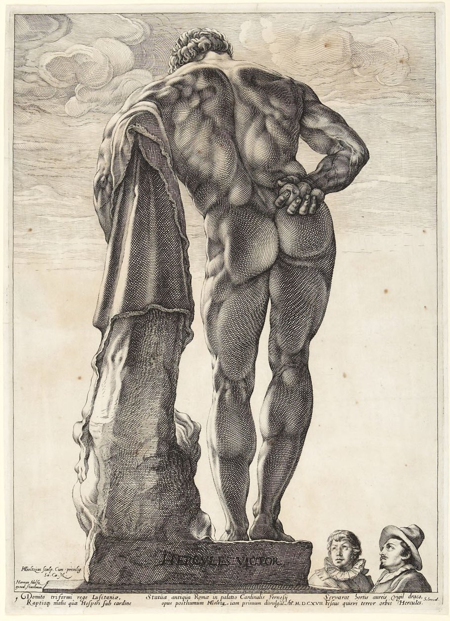 Tres famosas esculturas antiguas de Hendrick Goltzius