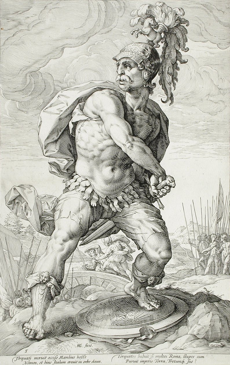 Tito Manlio Torcuato de Hendrick Goltzius