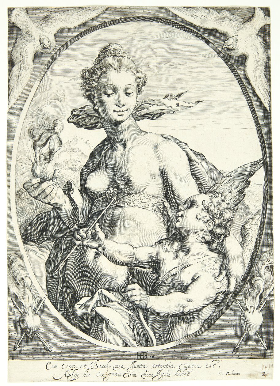 Venus y Cupido de Hendrick Goltzius