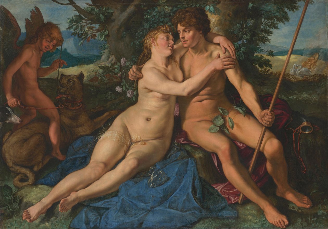 Venus y Adonis de Hendrick Goltzius
