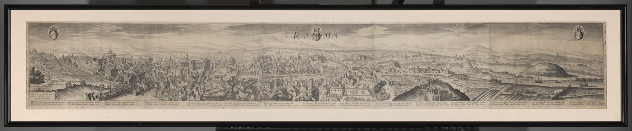 Panorama de Roma Roma (título sobre objeto) de Hendrick Hondius (I)