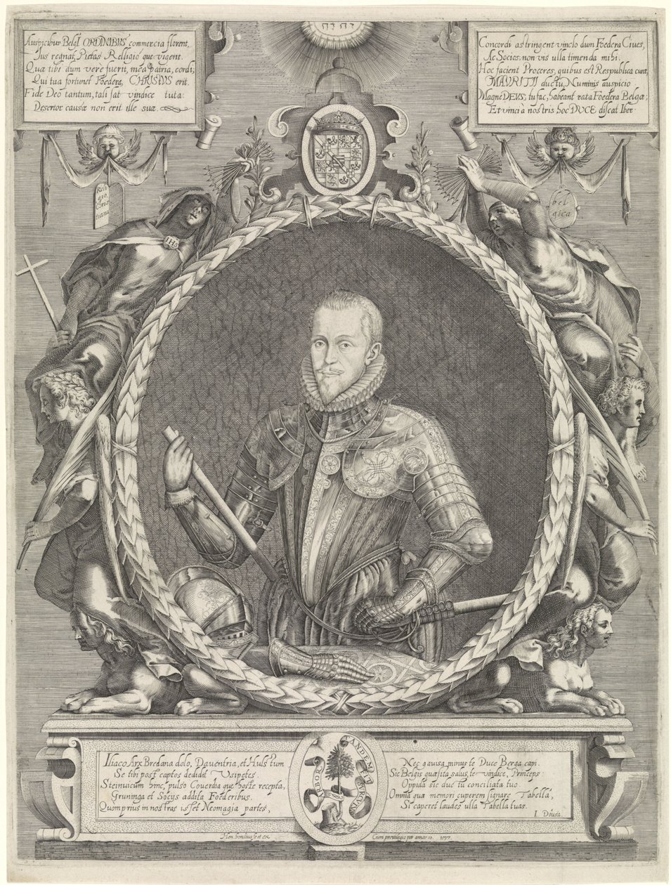 Retrato de Maurits, Príncipe de Orange de Hendrick Hondius (I)