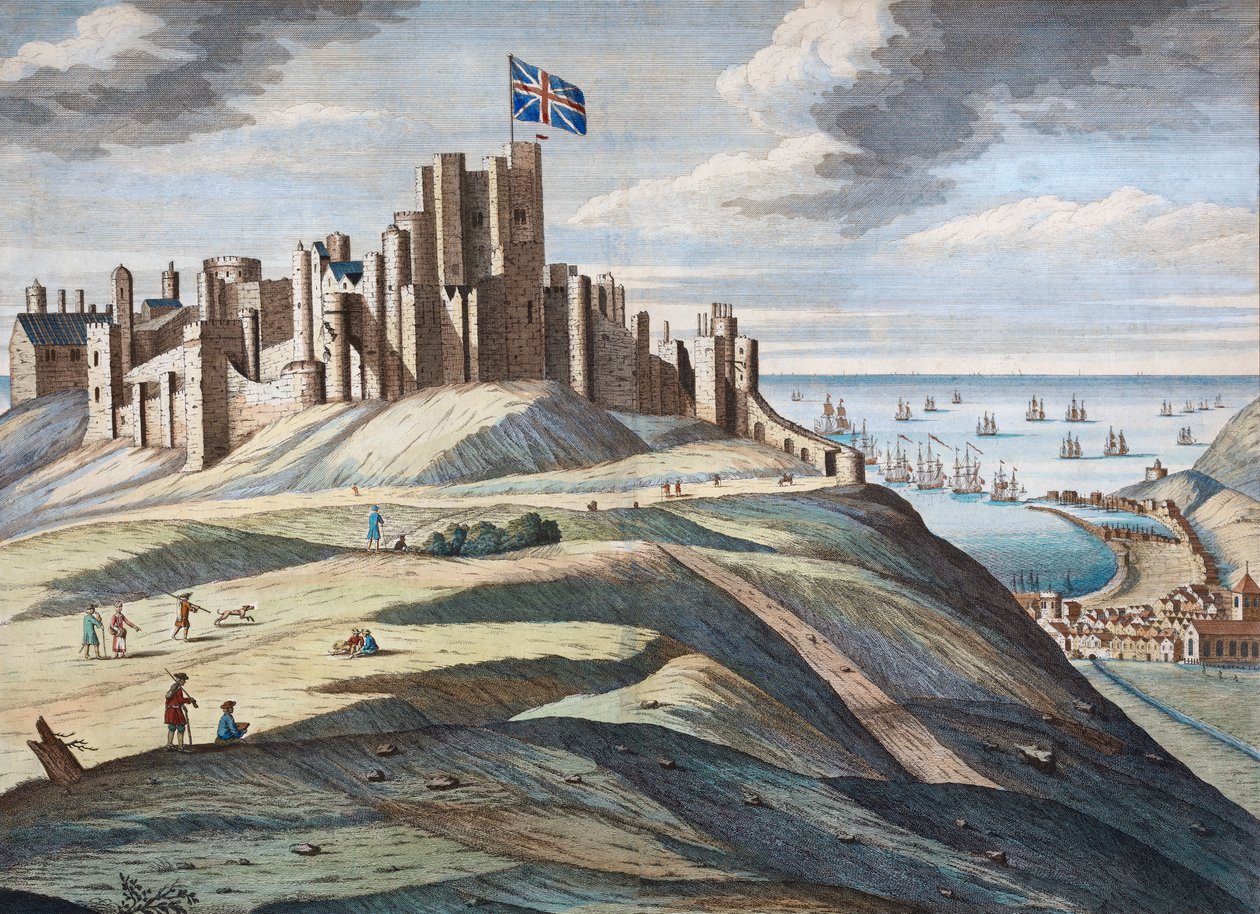 El castillo de Dover a principios del siglo XVIII de Hendrick Hulsberg