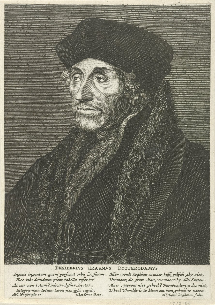 Retrato de Aberforth Erasmo de Hendrick Lambertsz. Roghman