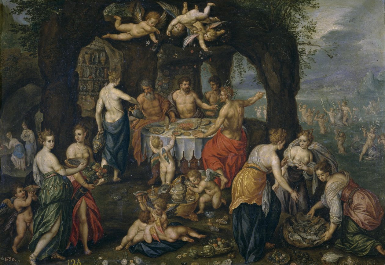 El banquete de Aqueloo de Hendrick de Clerck