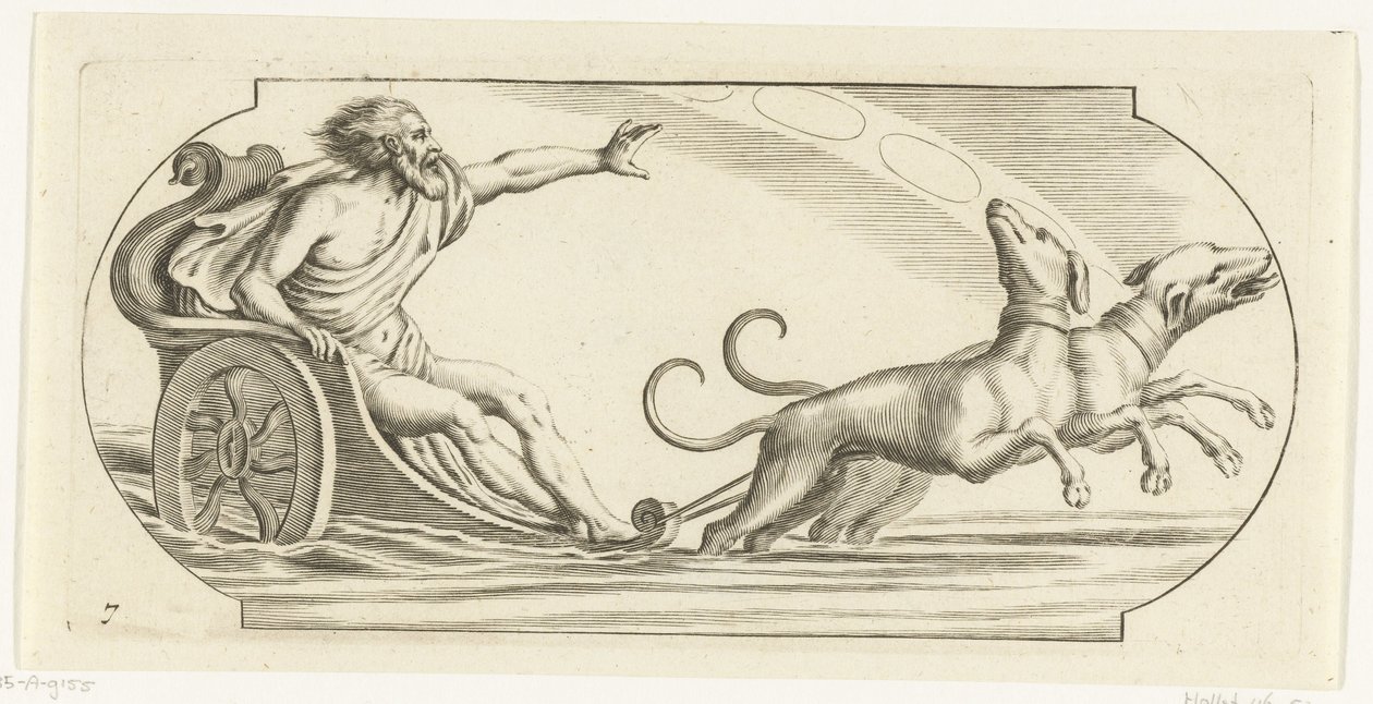 Marcha en un carro Nouveau Livre des Dieux et Deeßes De la Marine Bouckje of Sea Gods and Goddesses (título de la serie) de Hendrick de Keyser (I)