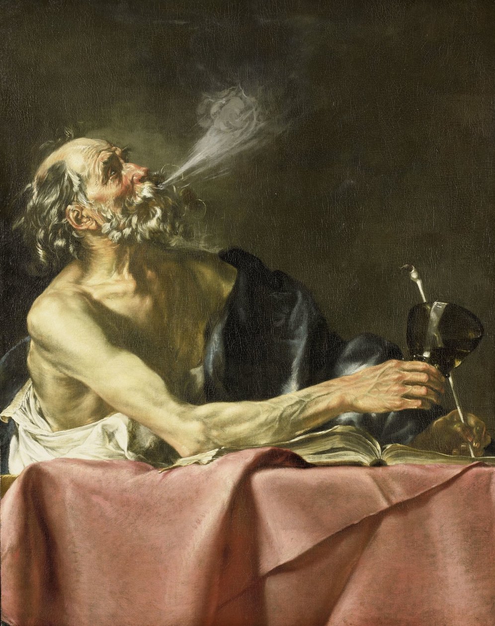 El fumador Alegoría de la Transitoriedad de Hendrick van Someren